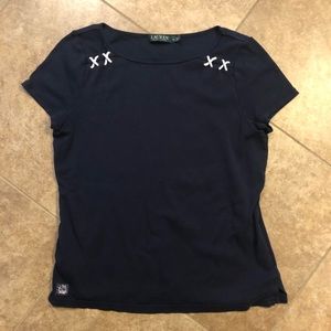 3 for $10! 👍👍 Lauren - Navy ladies top XL